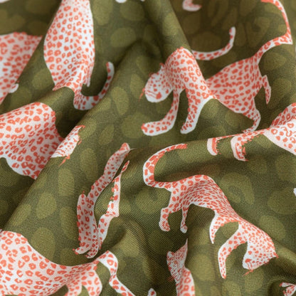 Nerida Hansen Cheetah Olive Burp Cloth