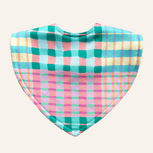 Load image into Gallery viewer, Wobbly Plaid By Suzz in Colour | Triangle Bib