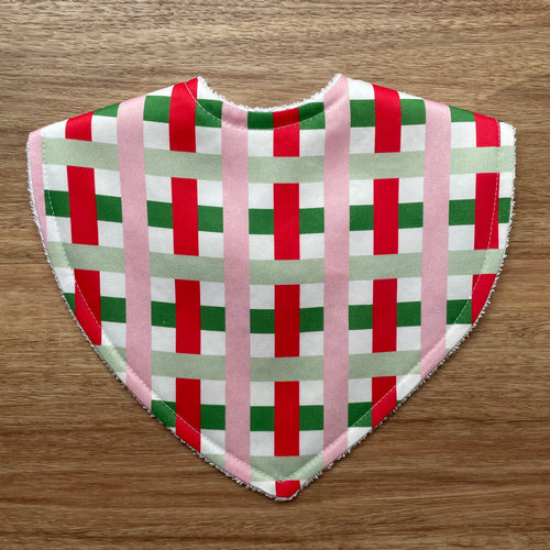 Multi Gingham Triangle Bib