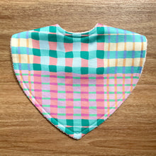 Load image into Gallery viewer, Wobbly Plaid By Suzz in Colour | Triangle Bib