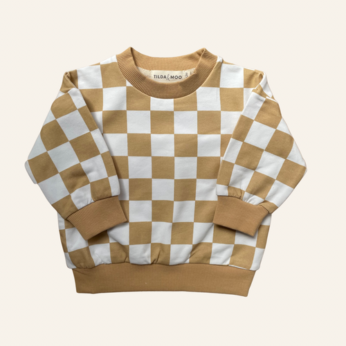 Mustard Check | Organic Cotton Jumper