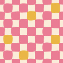 Load image into Gallery viewer, Check Mate - Pink with Yellow Speck Classic Bib