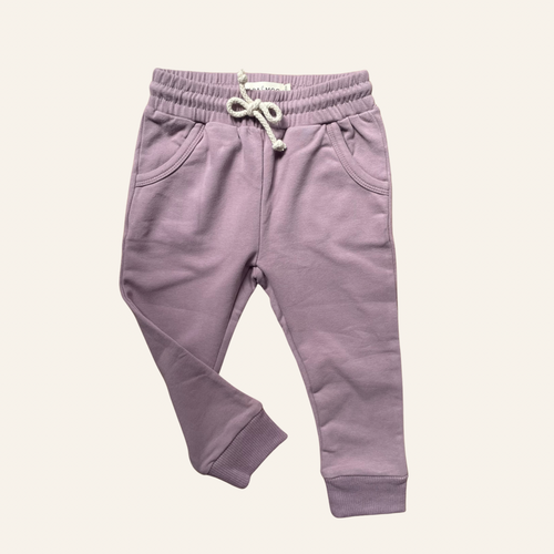 Lilac | Organic Cotton Track Pants
