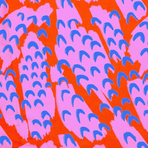 Katie Kortman Party Flock Pink Triangle Bib