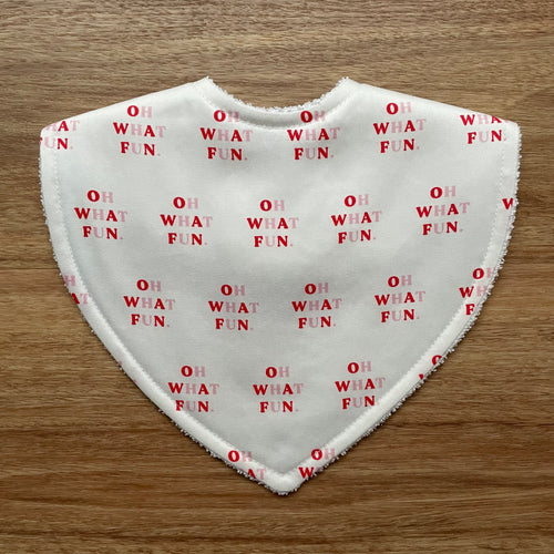 Oh What Fun. Triangle Bib