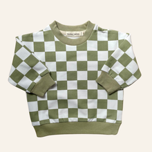 Load image into Gallery viewer, Sage Green Check | Organic Cotton Jumper