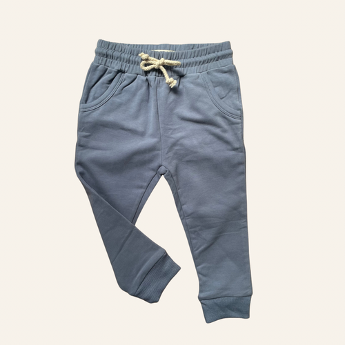 Powder Blue | Organic Cotton Track Pants