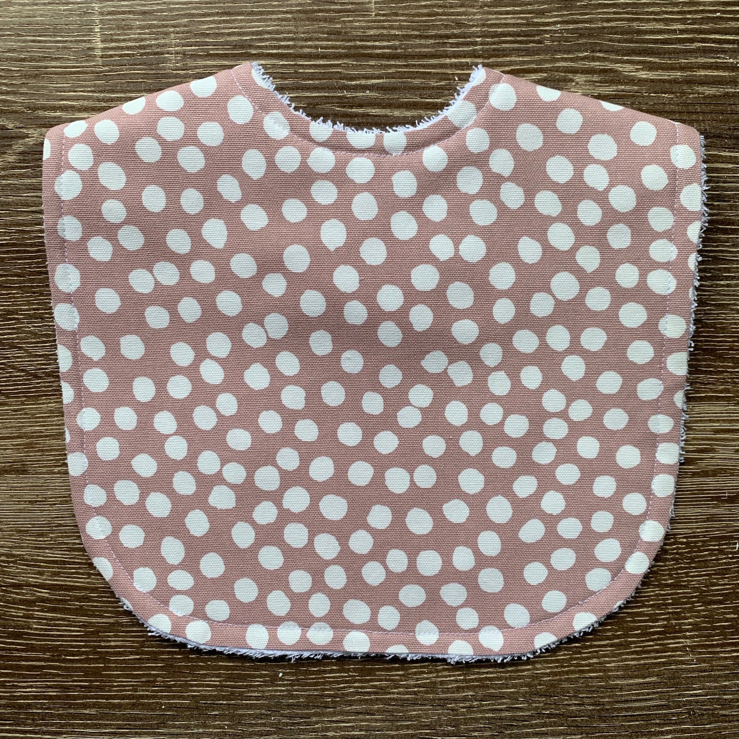 Dot Dusty Pink Classic Bib