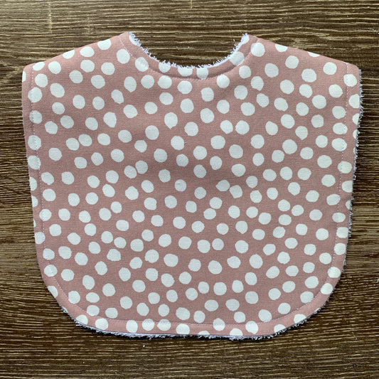 Dot Dusty Pink Classic Bib