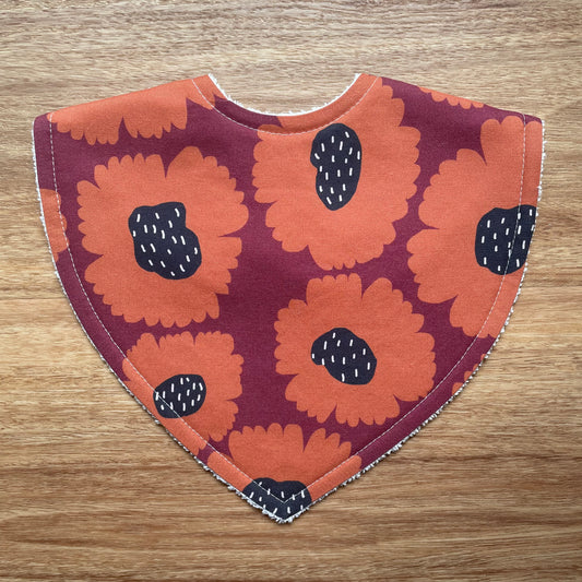 Jennifer Bouron Flower Purple Triangle Bib