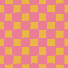 Load image into Gallery viewer, Checkerboard - Pink &amp; Yellow Classic Bib