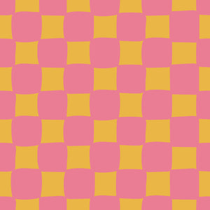 Checkerboard - Pink & Yellow Classic Bib
