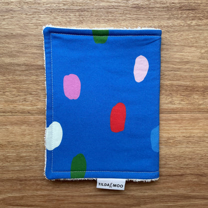 Nerida Hansen Summer Spot Royal Blue Burp Cloth