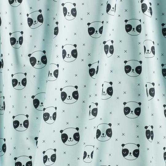 Isa Form Panda Blue Burp Cloth